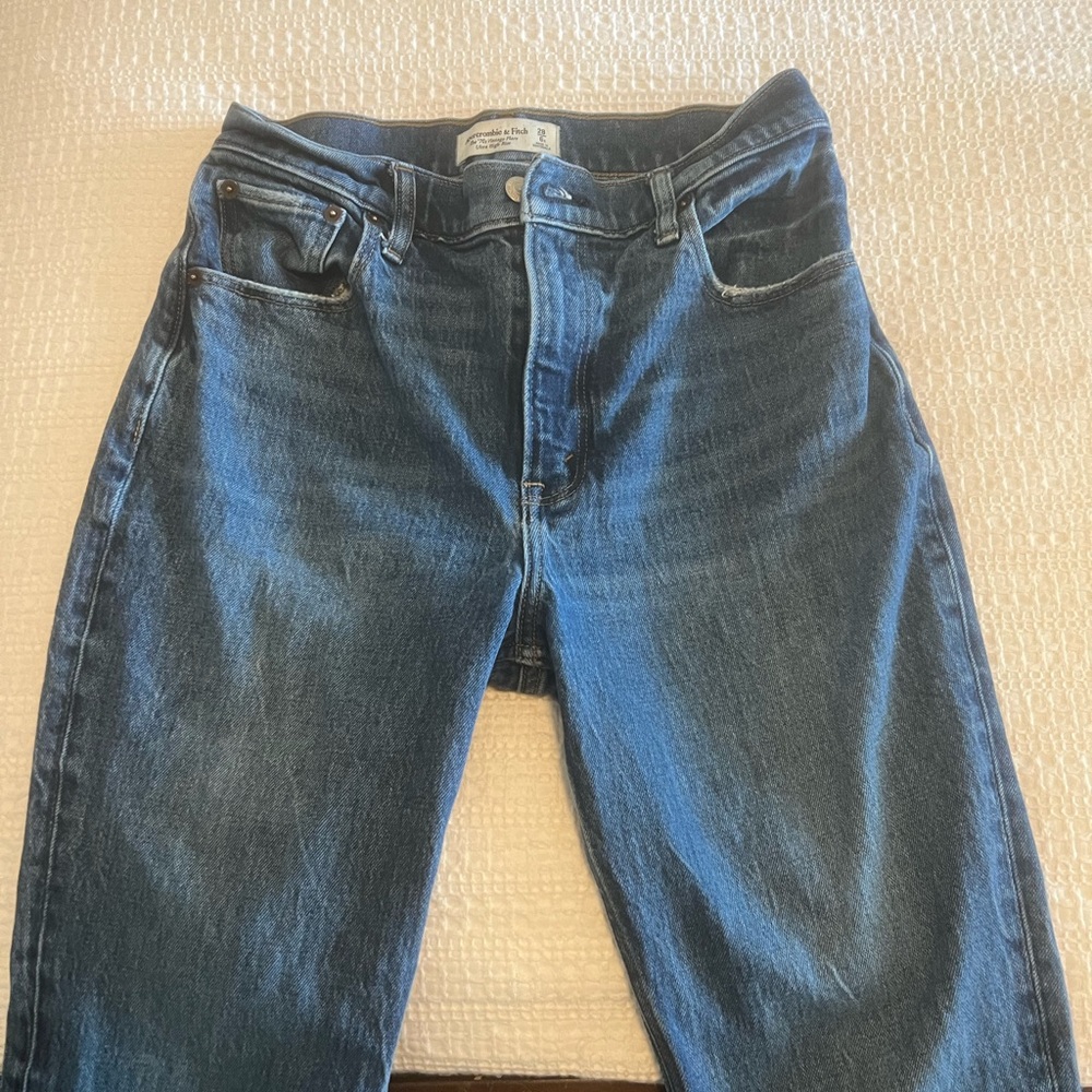 Abercrombie and fitch jeans high rise flare minimal stretch